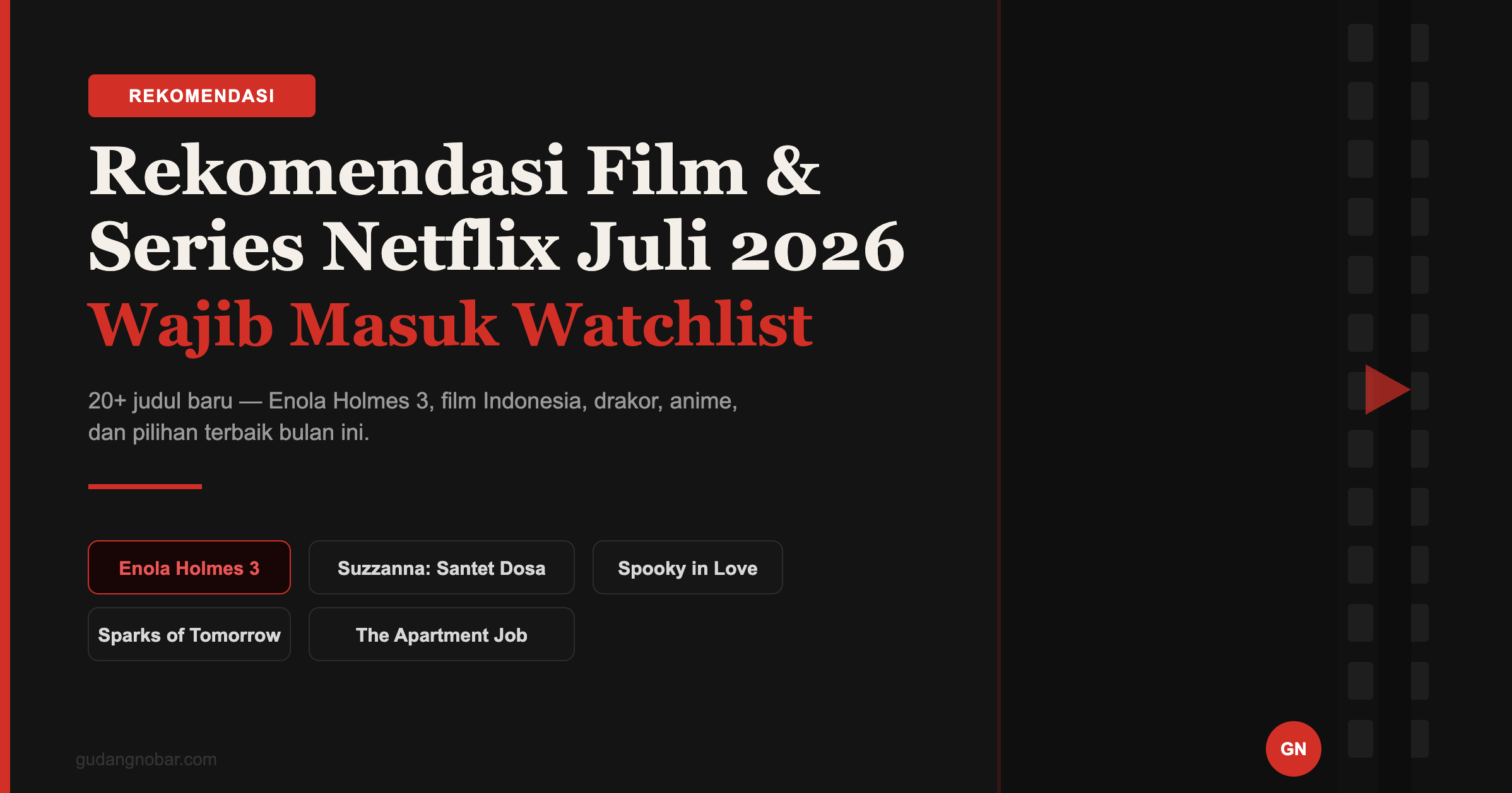 Rekomendasi Film & Series Netflix Juli 2026 yang Wajib Masuk Watchlist